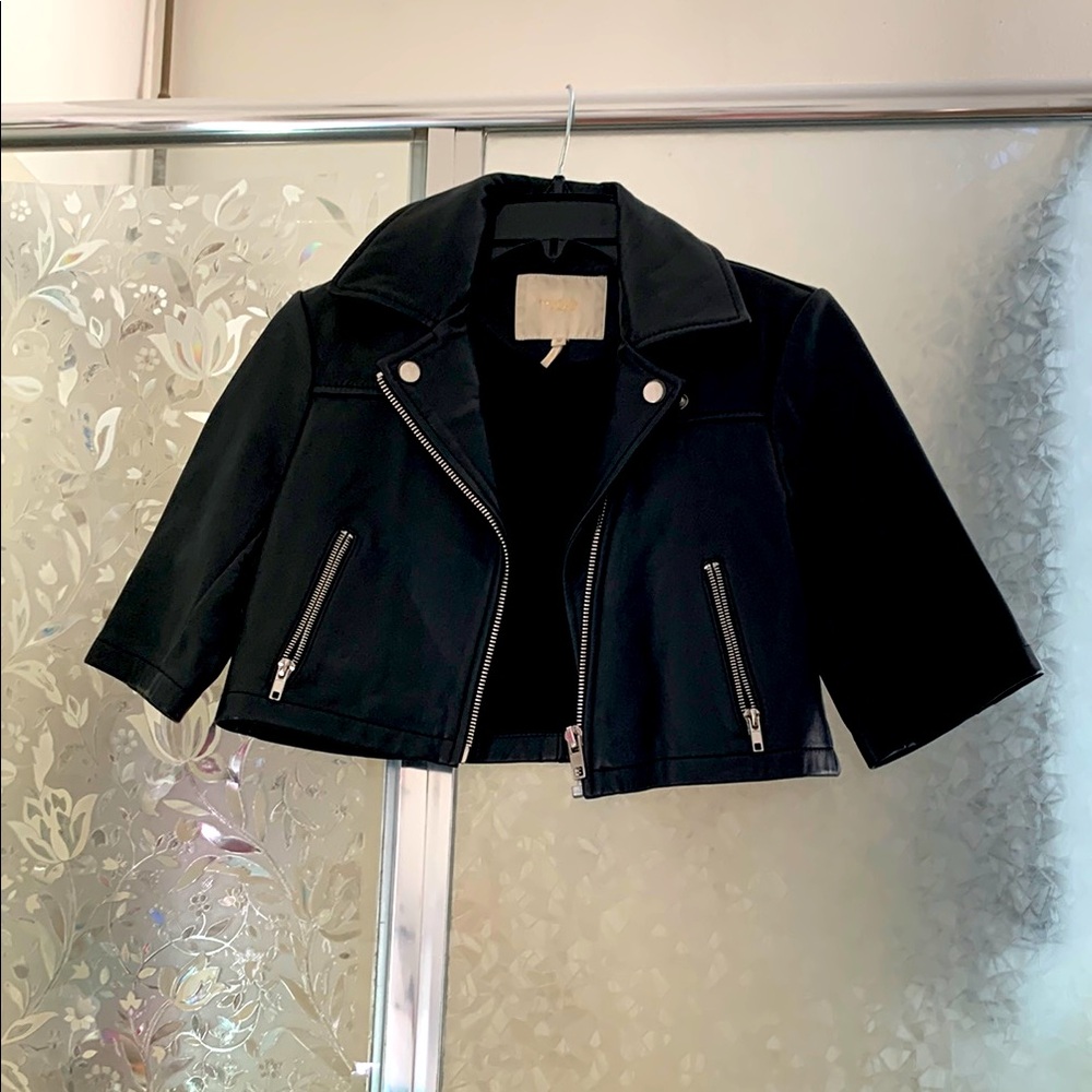 Magaschoni Black Jacket with Silver Accents